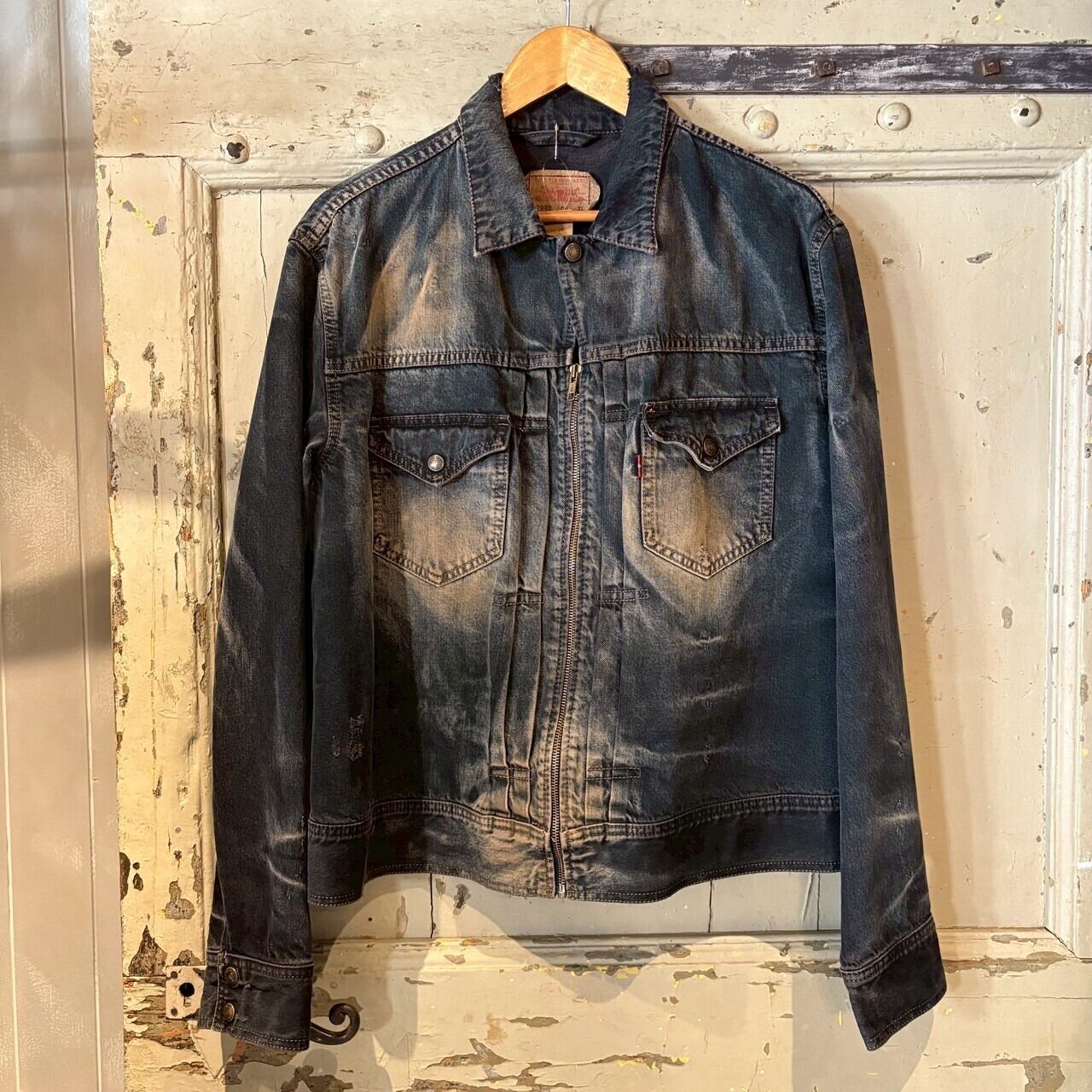 90's Levi's 先染め ブラック Gジャン ユーロリーバイス 70503-02