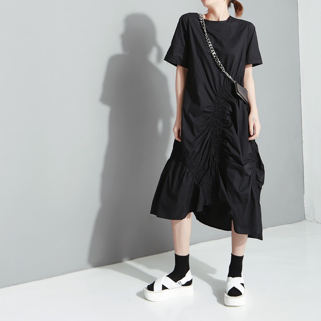 大人 モード服 Tシャツワンピ ギャザー アシンメトリー 大人可愛い フェミニン きれいめ 個性的 デザイン オルチャン 10代 代 天使と悪魔 サブカル系ファッション Seasonz 大人 モード服 Tシャツワンピ ギャザー アシンメトリー 大人可愛い フェミニン きれいめ 個性的 デザイン オルチャン 10代 代 天使と悪魔 サブカル系ファッション Seasonz