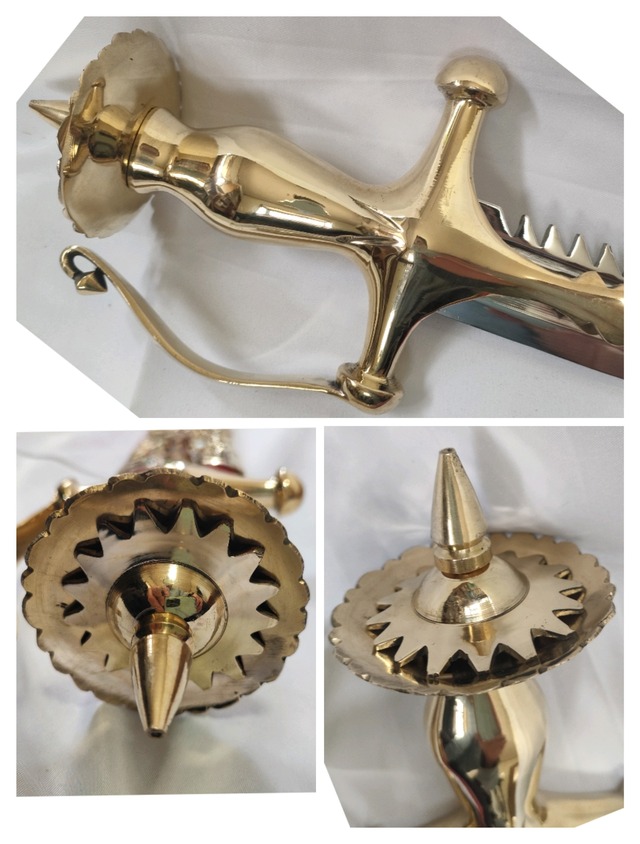 タルワールキルパン 真鍮製刀身 模造刀 インド刀