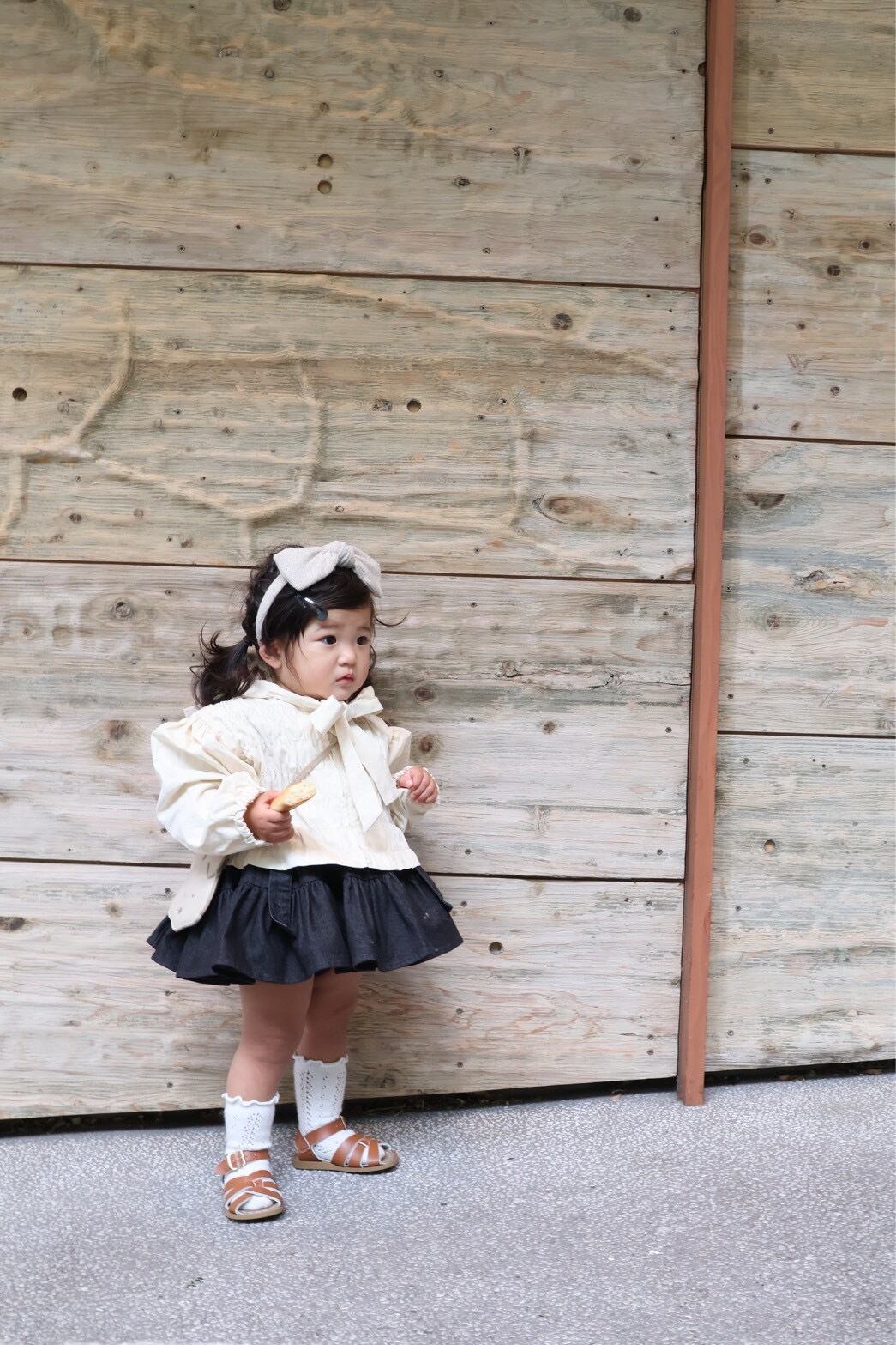 Wonny Ribbon　Black denim skirt 　Mサイズ wonny ribbon / Black denim skirt | RUDDY HOUSE