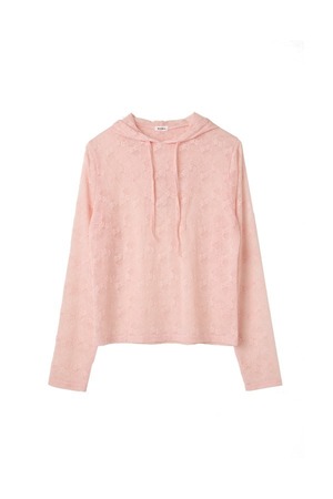 [BOCBOK] LACE HOODED BLOUSE (PINK) 正規品 韓国ブランド 韓国通販 韓国代行 韓国ファッション 日本 店舗 ボクボク bocbok