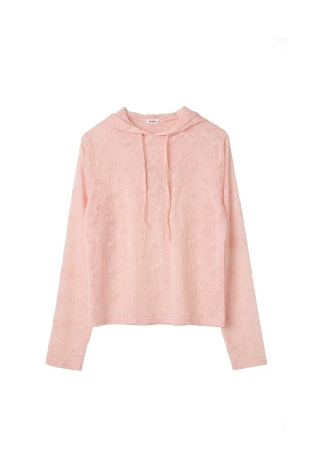 [BOCBOK] LACE HOODED BLOUSE (PINK) 正規品 韓国ブランド 韓国通販 韓国代行 韓国ファッション 日本 店舗 ボクボク bocbok