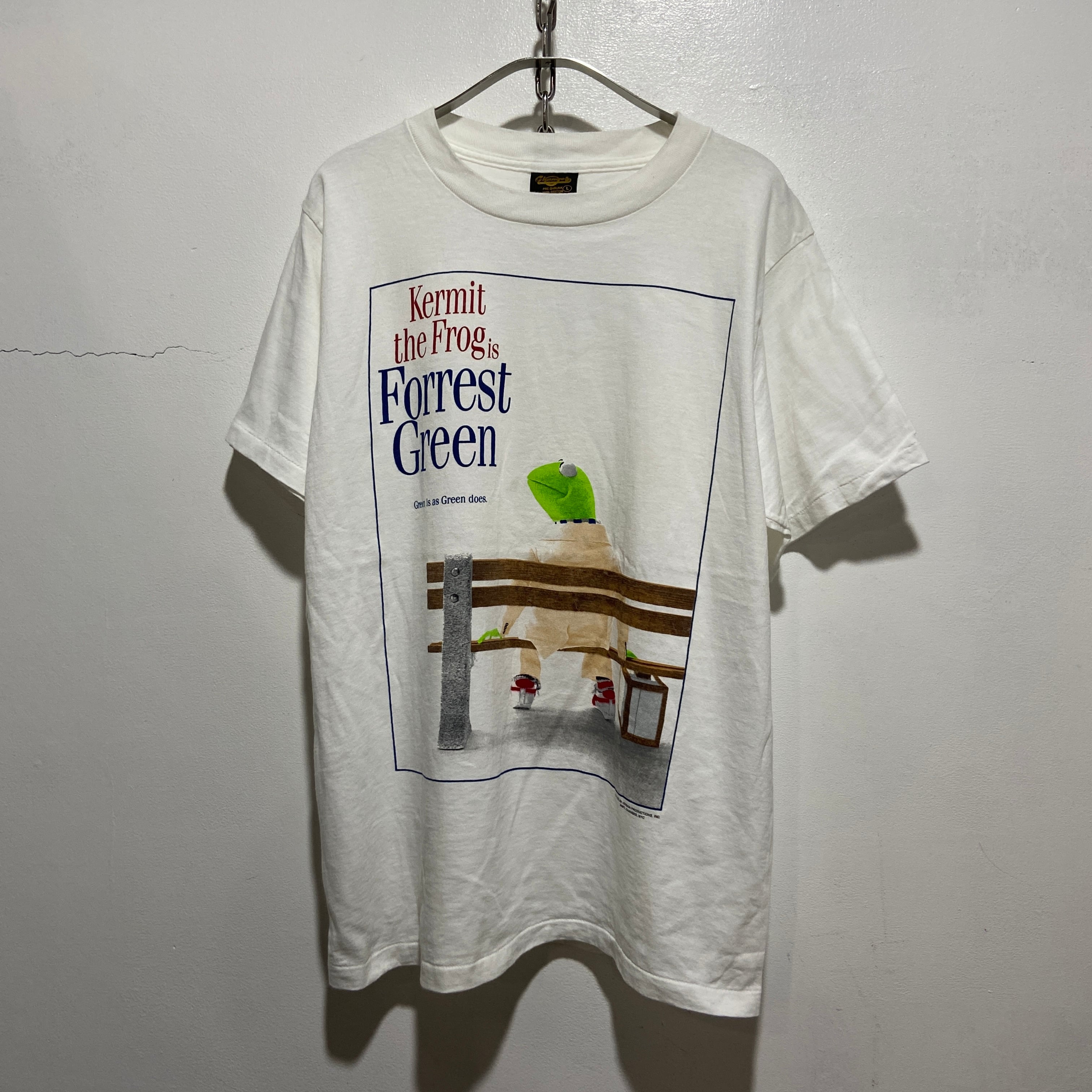 90s  Kermit 映画 Forrest Gump パロデTシャツＸＬ