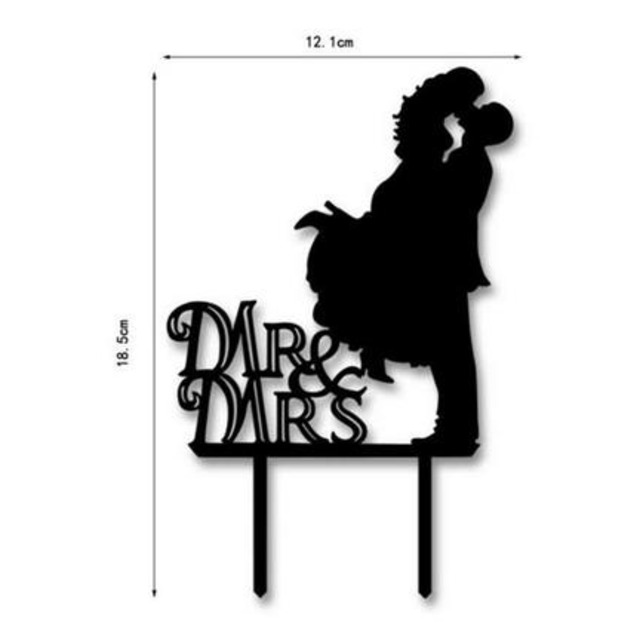 ケーキトッパー「Mr & Mrs」　③