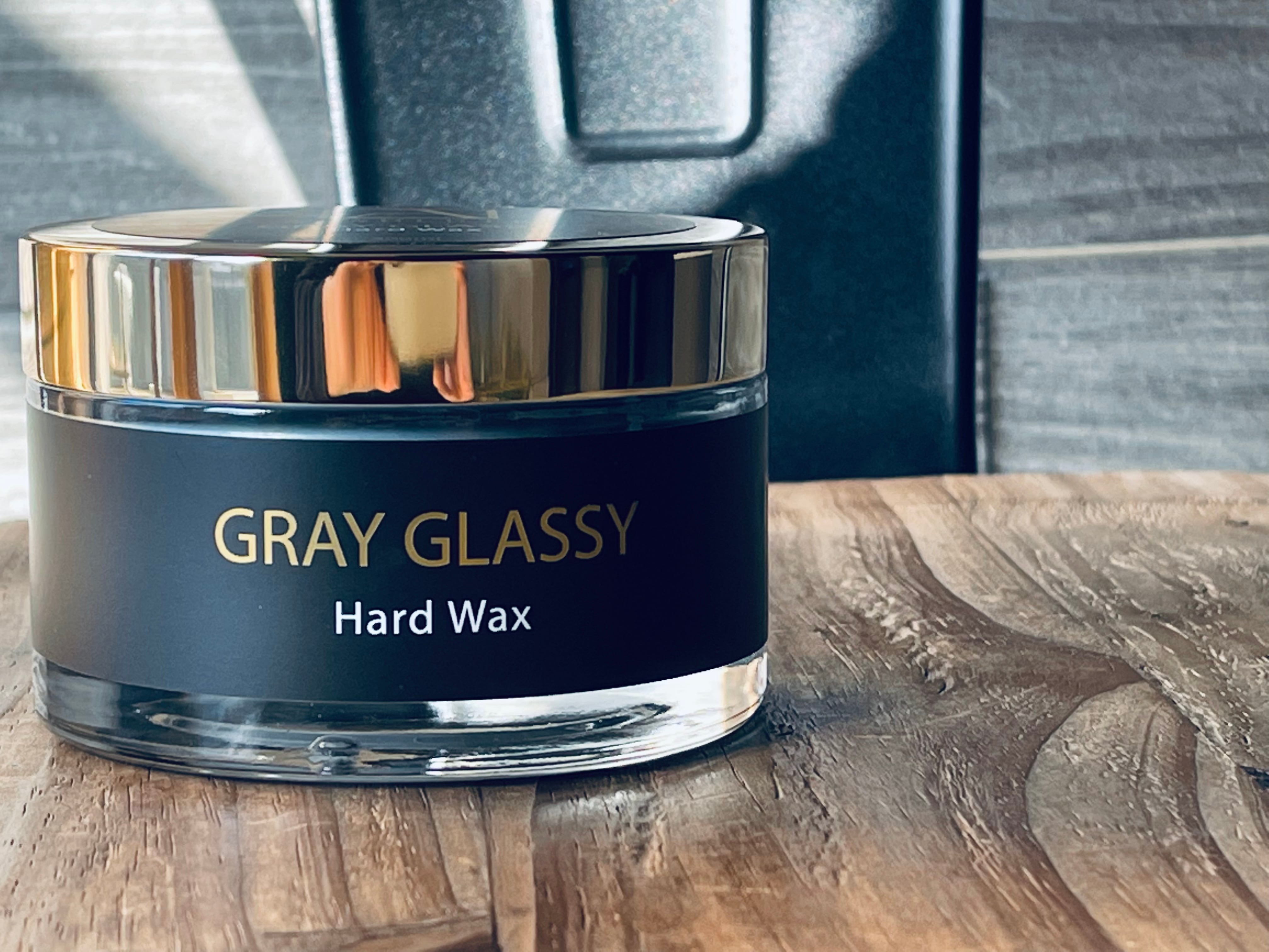 GRAY GLASSY Hard wax 200ml /天然カルナバワックス/カルナバワックス  