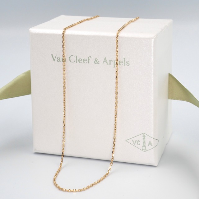 11/15掲載 Van Cleef & Arpels チェーン ネックレス K18 ゴールド ヴァンクリーフアンドアペル 付属品付き