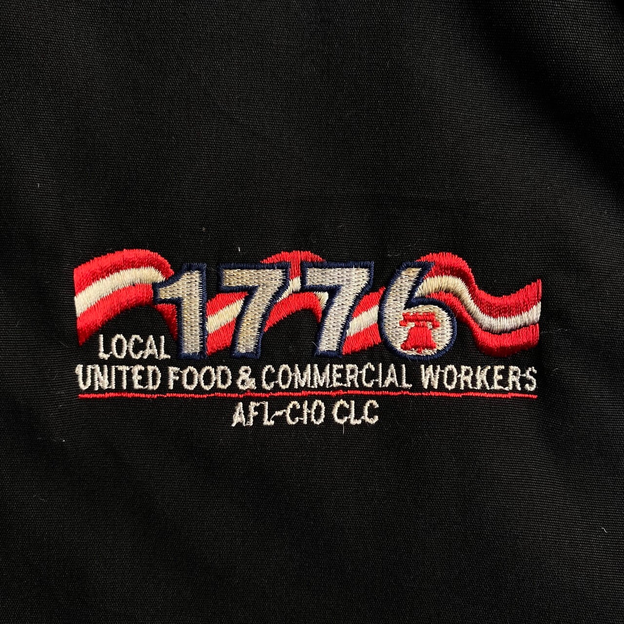 90年代 USA製 King Louie キングルイ 企業ロゴ 刺繍 スタンドカラー