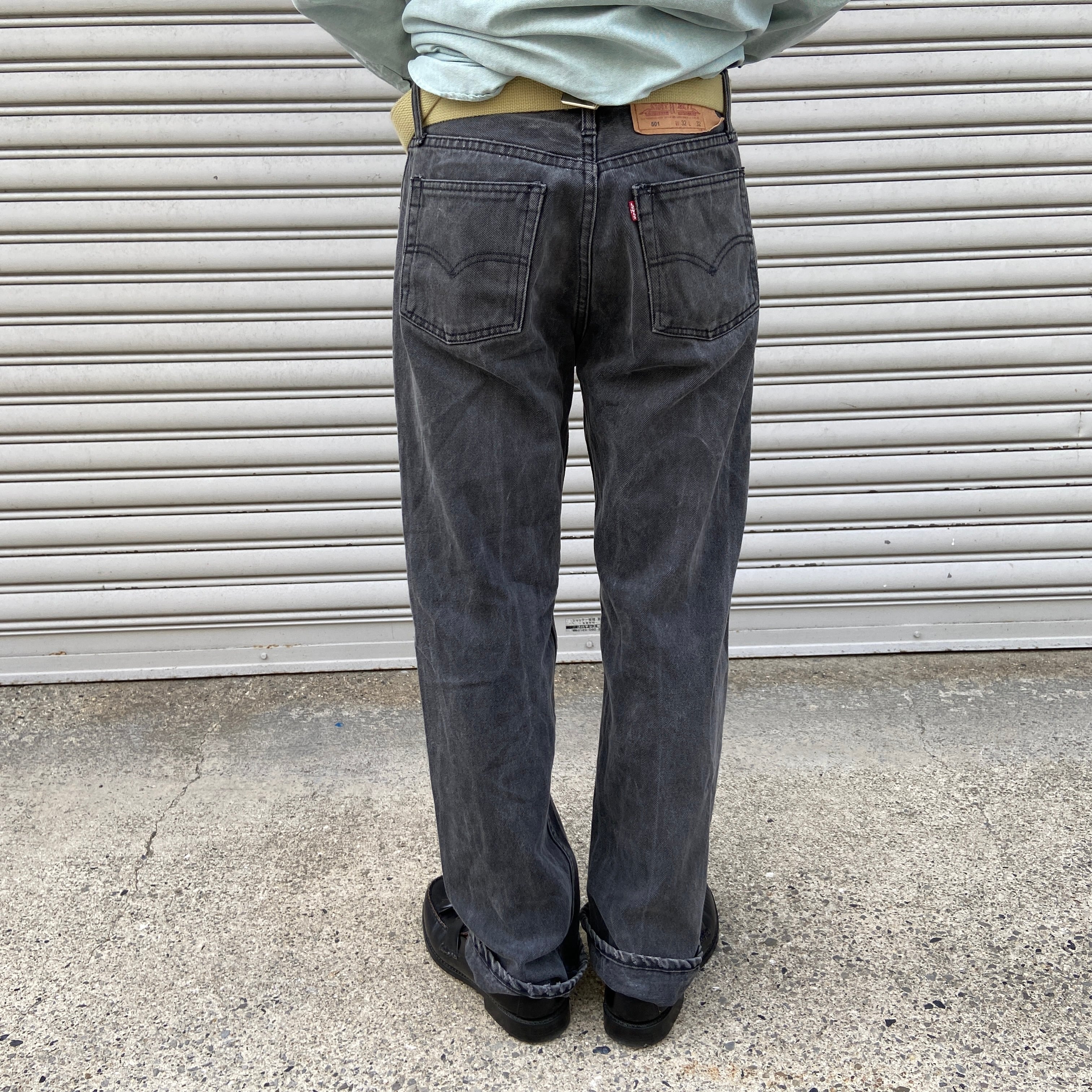 送料無料』90s Levi's 先染め 501 ブラックデニムパンツ USA製 W32 ...