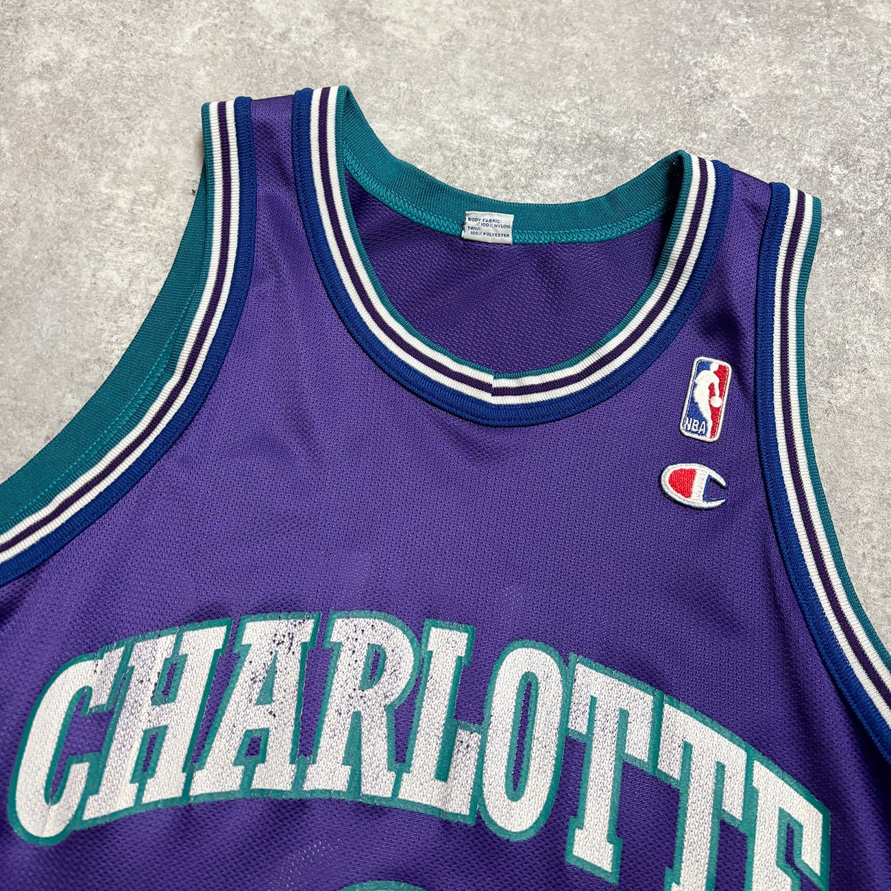 Larry Johnson 【Charlotte Hornets】 Game Shirt. Champion | am3:41