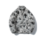 Cross Emblem Tie-Dye Boa Jacket  S0012