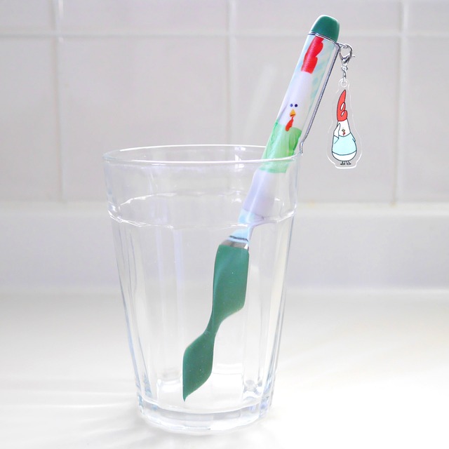 三男アイのチャーム付きボールペン（実写）