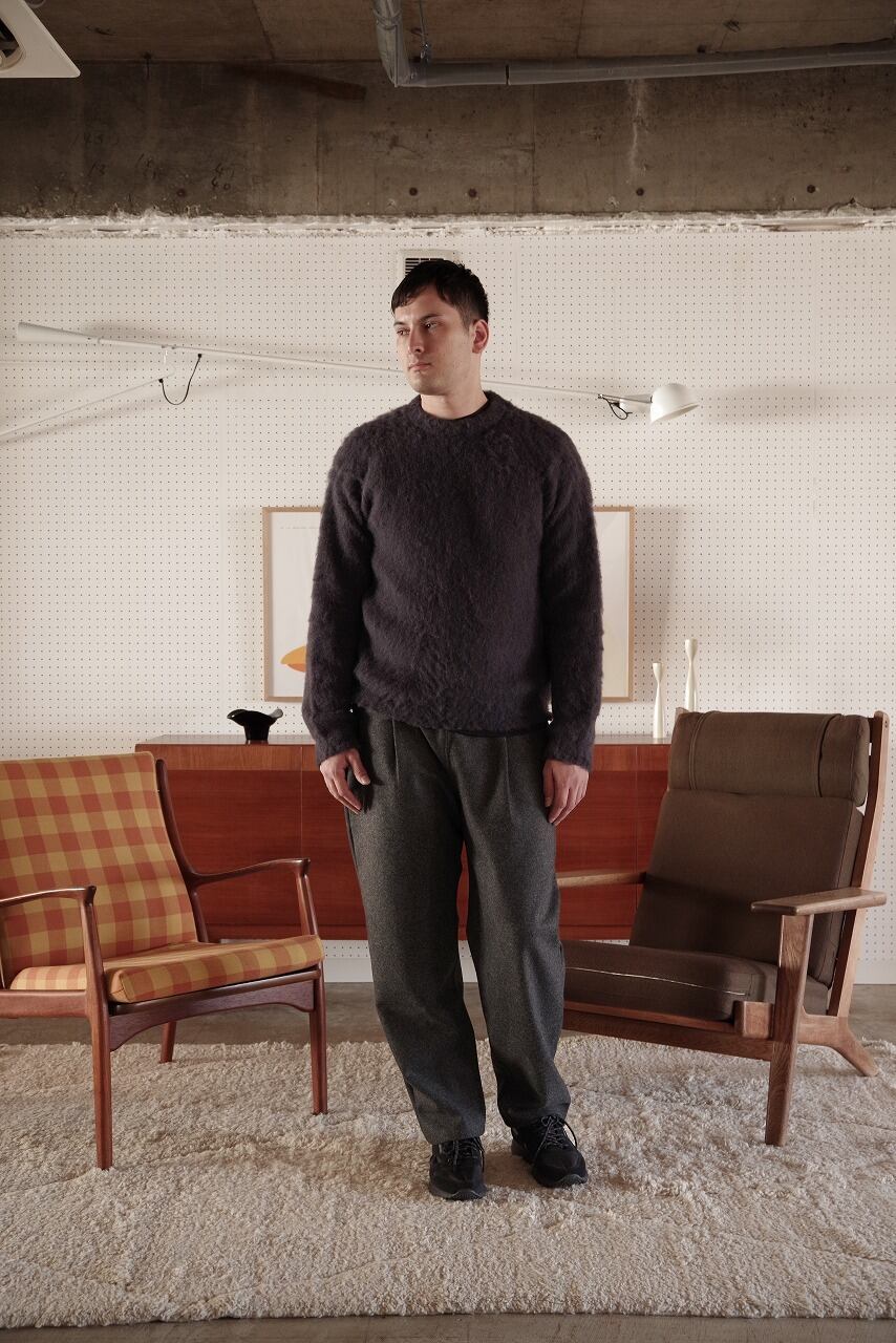 Felted Melton Easy Trousers