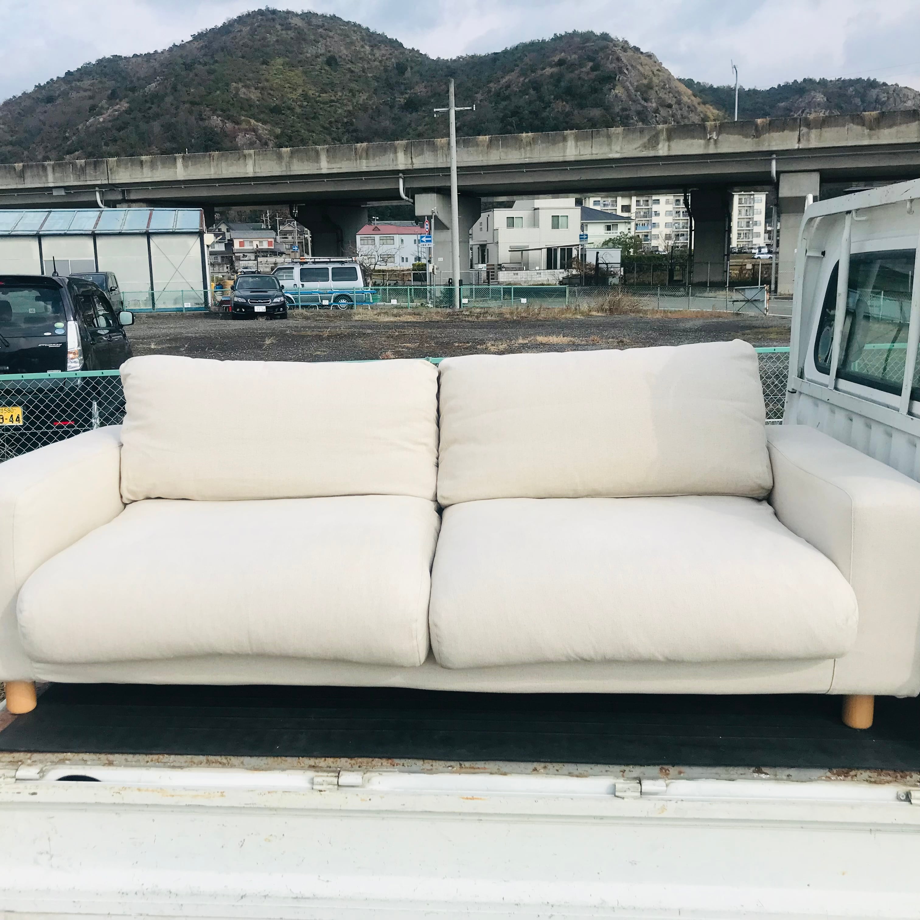 最終！急募‼️引越しの為大幅値下げ！無印良品ソファ2.5シーター定価17万