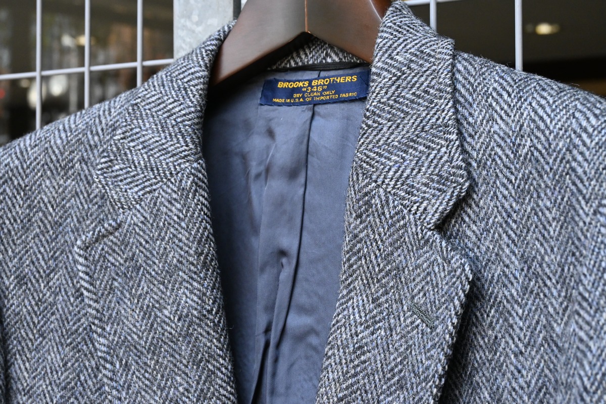 70's〜80's Brooks brothers herringbone tweed tailored jacket ブルックスブラザーズ