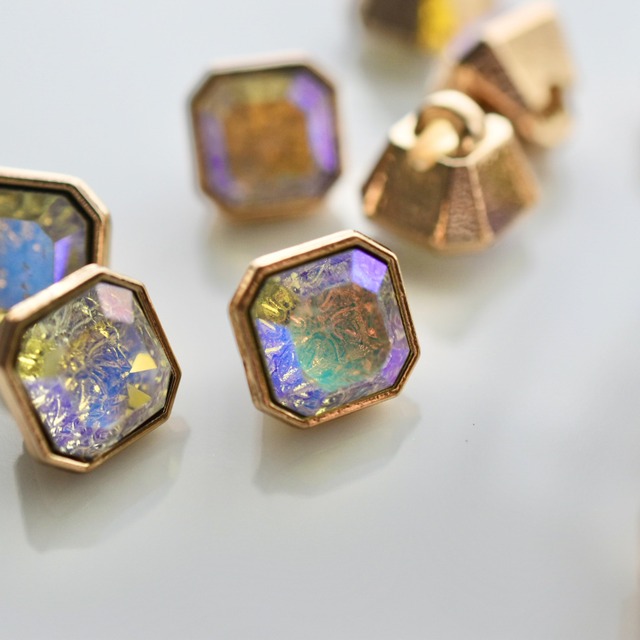 スクエア ミステリアスガラス×ゴールド 11㎜