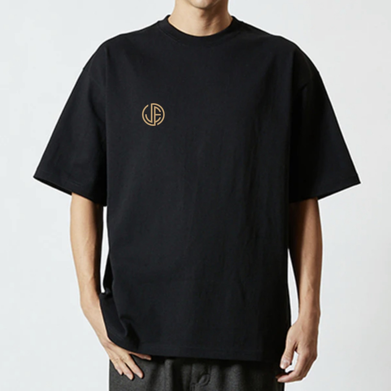 ビックシルエット&ヘビーウェイトTシャツ刺繍サークルロゴ