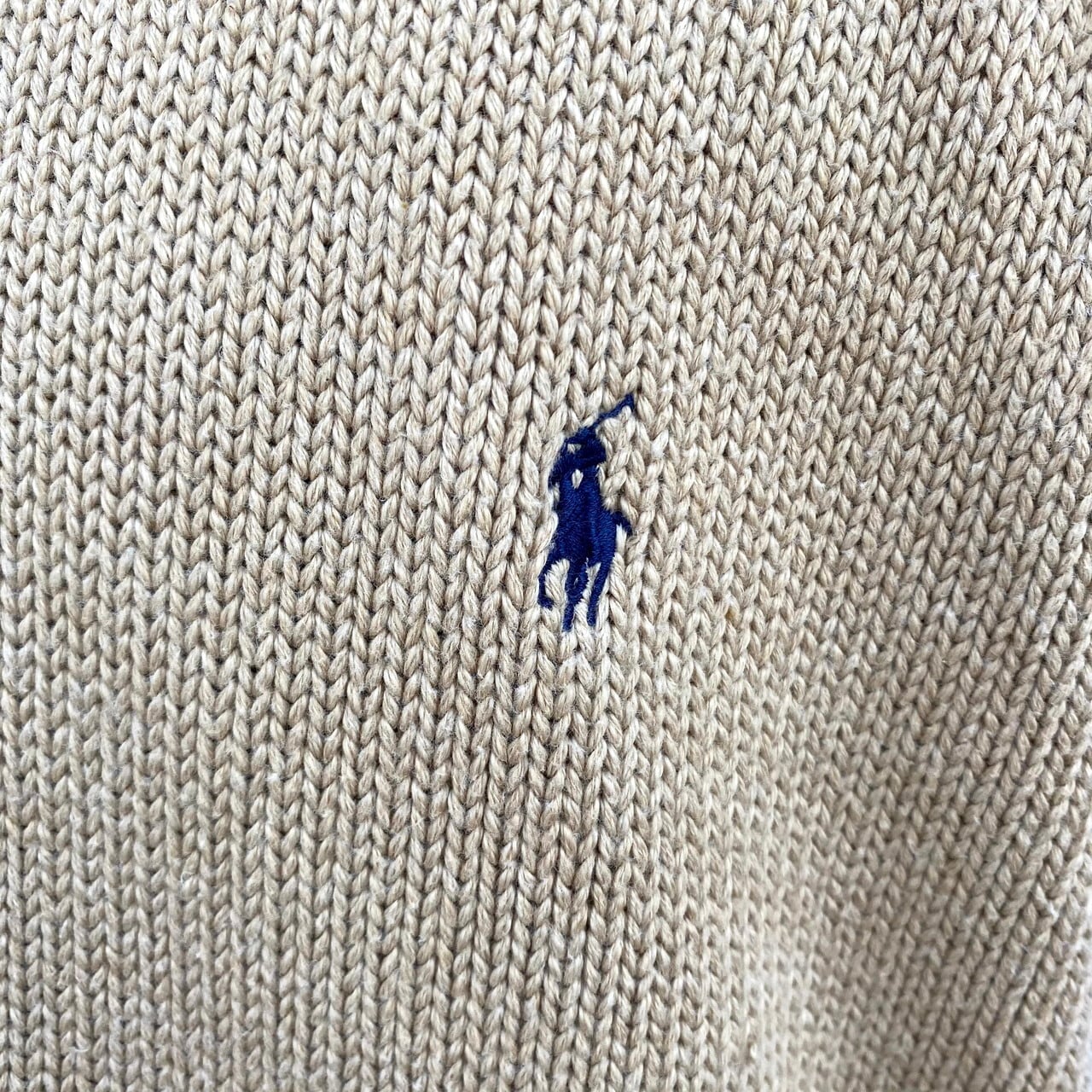 ポロバイラルフローレン コットンニットベスト メンズL 古着 Polo by