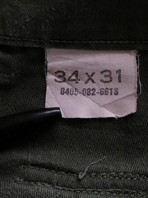 60's U.S.ARMY OG-107 ベイカーパンツ　表記(34×31)