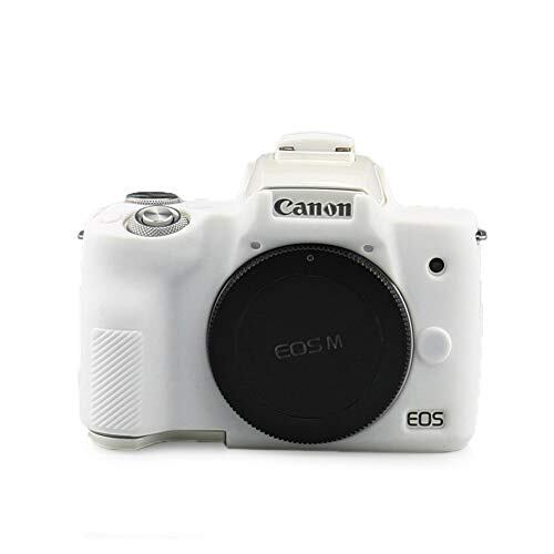 【新着特価】kinokoo CANON EOS Kiss M/EOS Kiss M2/EOS M50/EOS M50 Mark 2 デジタルカメラ専用 シリコンカバー カメラケース カメラカバー シンプル (WT)