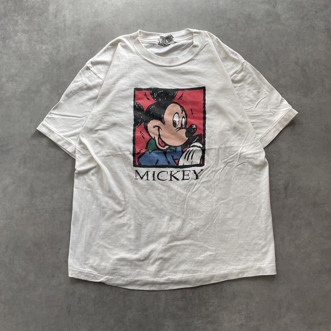 90s USA製 ミッキー アート 絵画 絵 vintage T-shirts