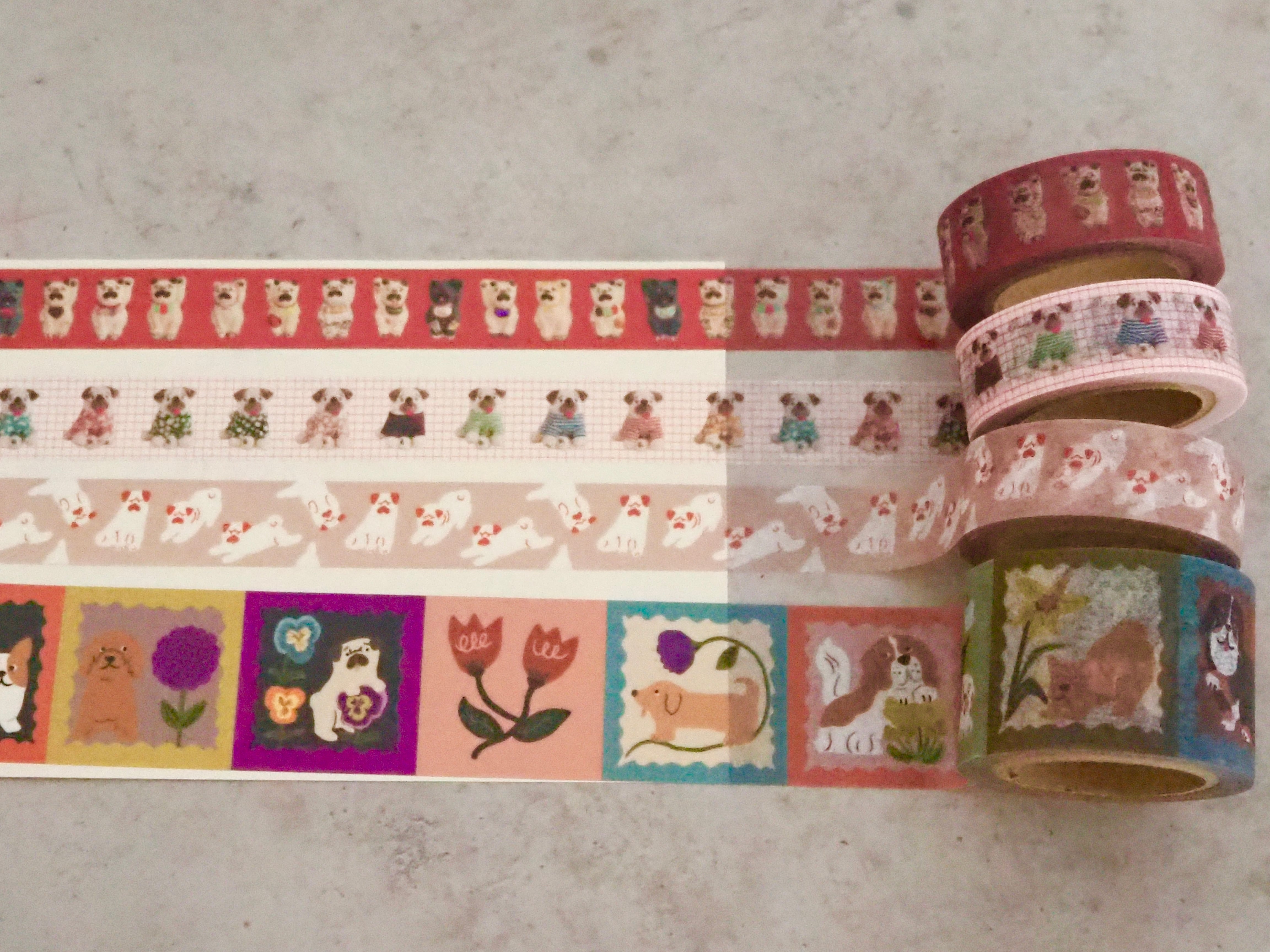 マスキングテープ30mm「Flower & dog patch」 | yukino shop