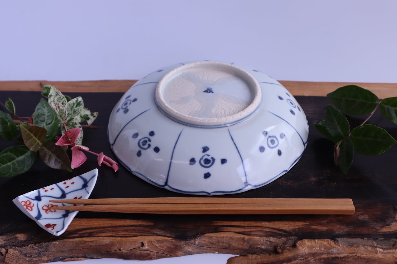 染付芙蓉手花鳥文平向付 | 陶つちやま