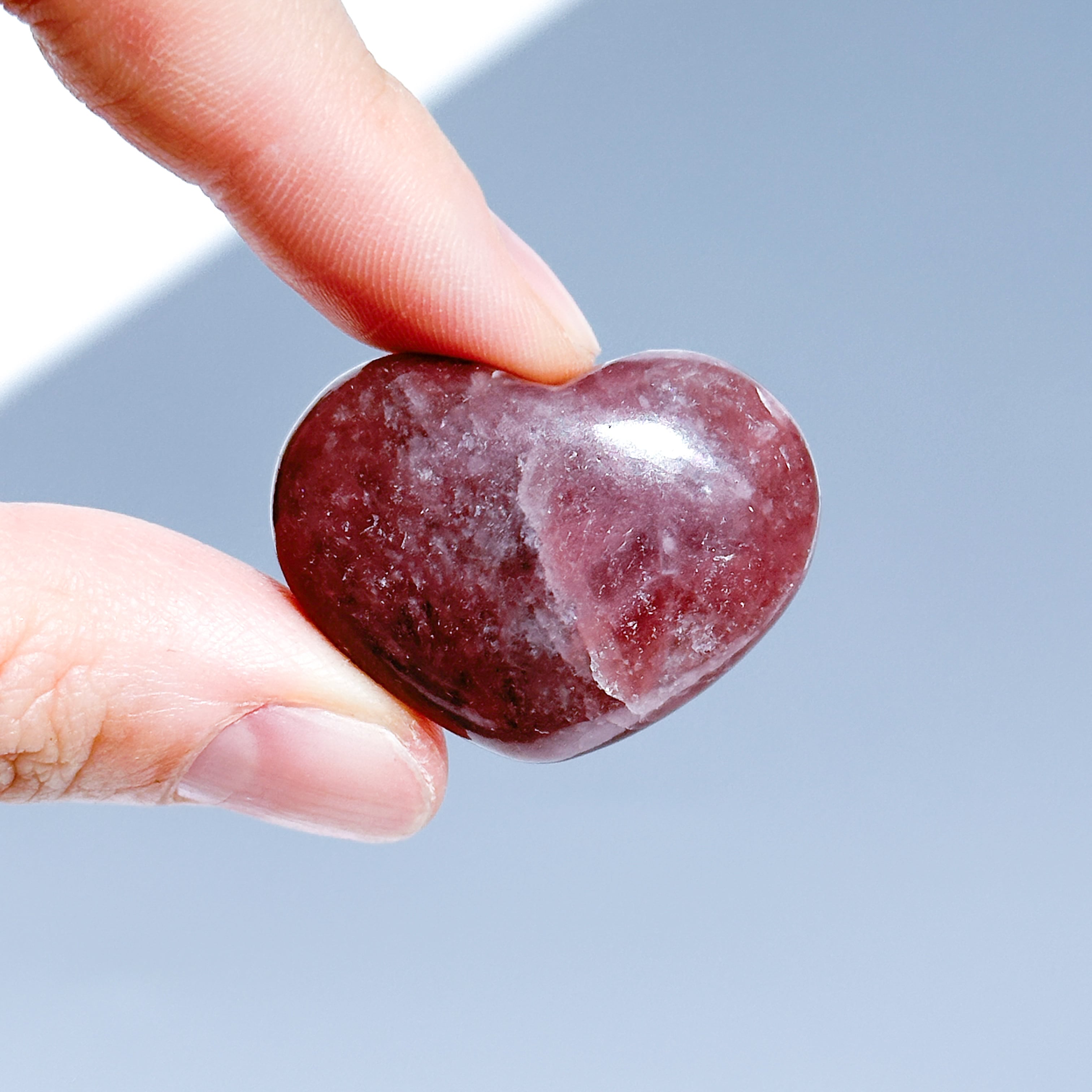 ピンクレピドライト ハート 15 ♡ Pink Lepidolite ♡天然石・鉱物