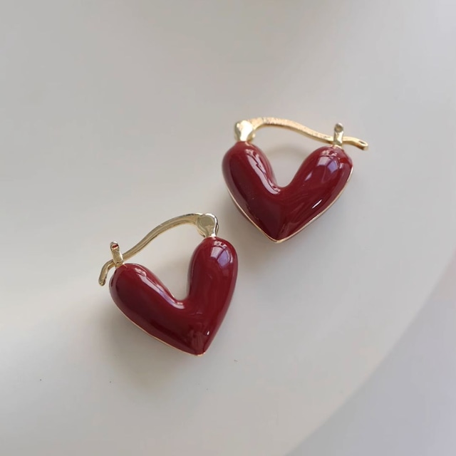red love earrings <ピアス>