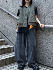 MMF141PEC カラーウォッシュ デニムパンツ