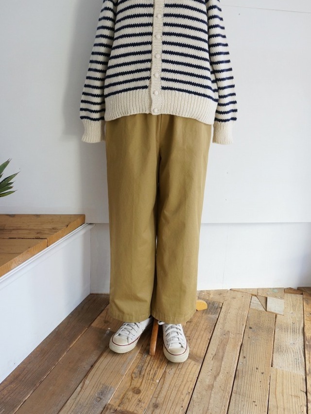 DANA FANEUIL　コンパクトチノ イージーワイドパンツ