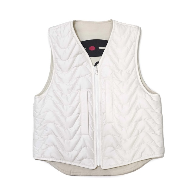 [High Scream Center] ReversibleNylonQuiltingZipVest