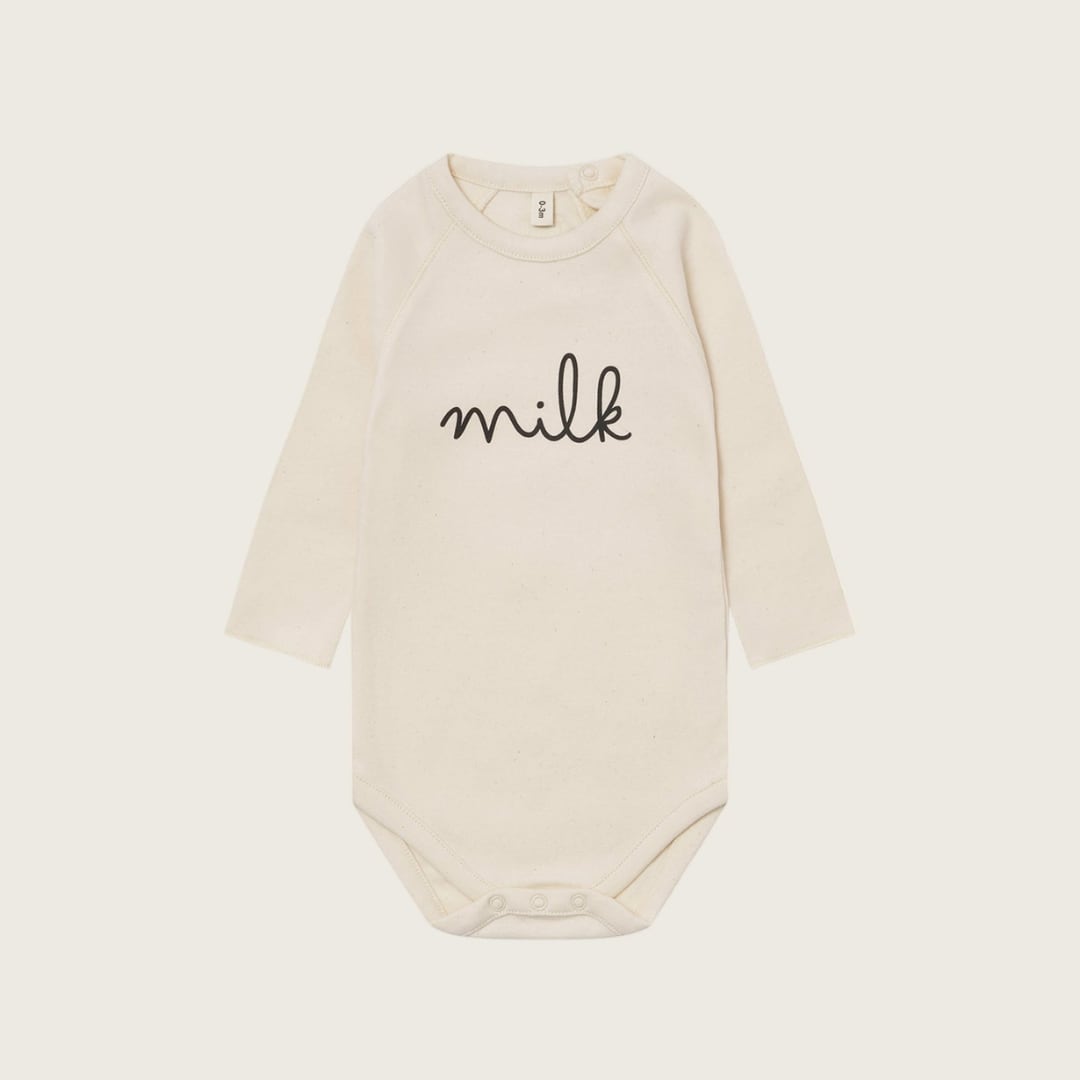 organic zoo / Undyed Milk Bodysuit
