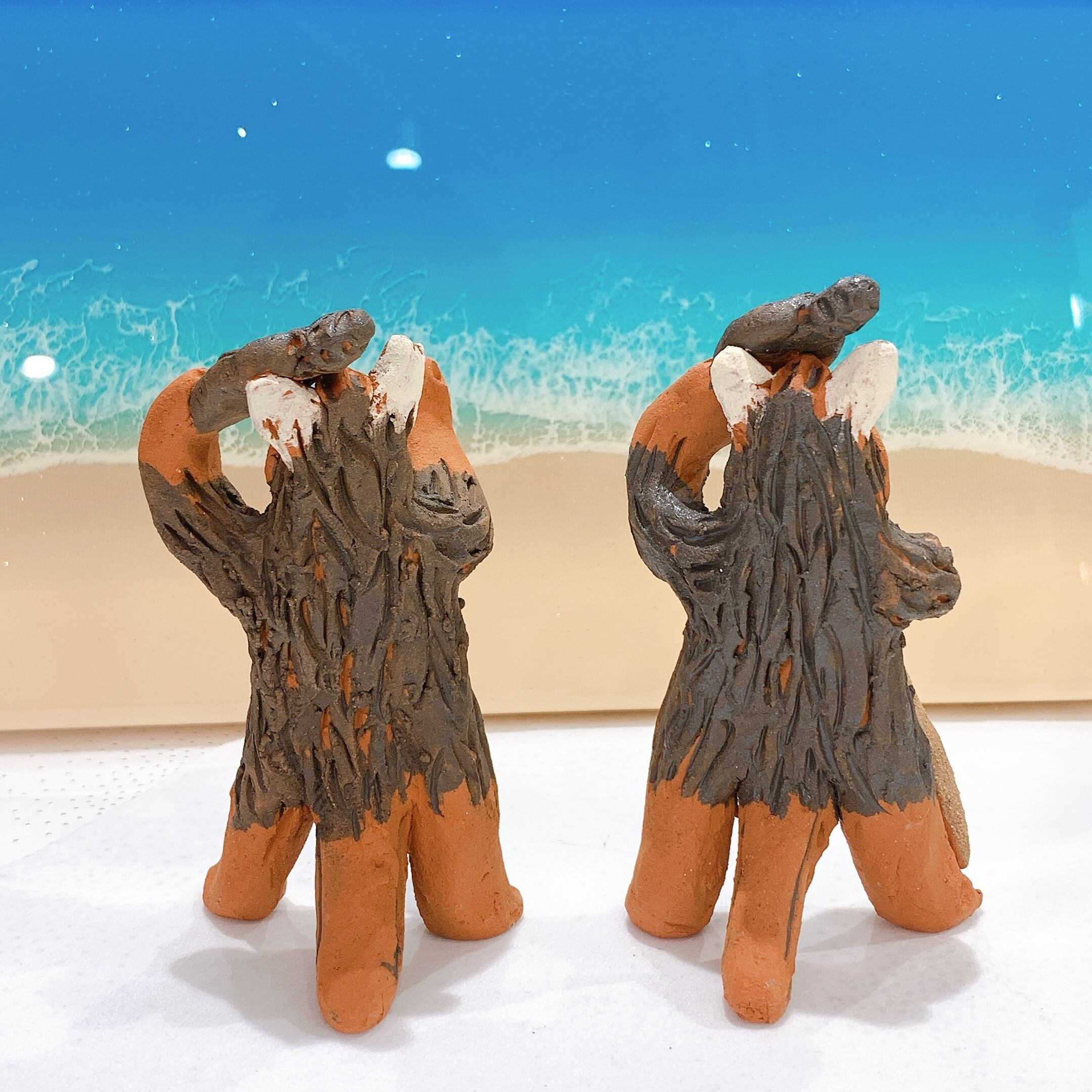 Mi shisa【送料込】沖縄文化パーントゥシーサーペア (T-A51) | tete by