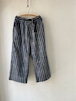 DA'S/Wide Pants "indian fabric"(ダズのワイドパンツ)/blue stripes