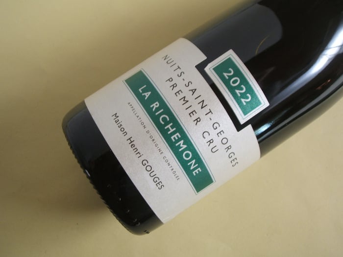 ニュイ・サン・ジョルジュ 1級 ラ・リシュモヌ 2023年 メゾン・アンリ・グージュ