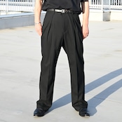 YASHIKI(ヤシキ)着回し抜群ハーフジップニット、普通に良いスラックスstyle2