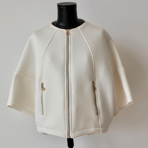 RINASCIMENTO オフホワイトボンティングジップアップジャケットITALY ：RIN12007¥39,000＋tax