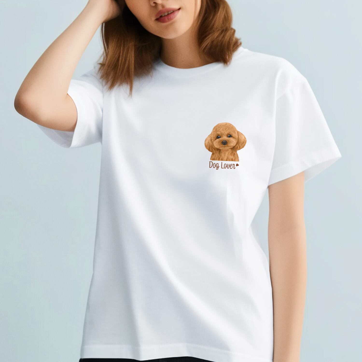 トイプードル 水彩画風 毛色8色 】 Tシャツ おしゃれ かわいい 犬
