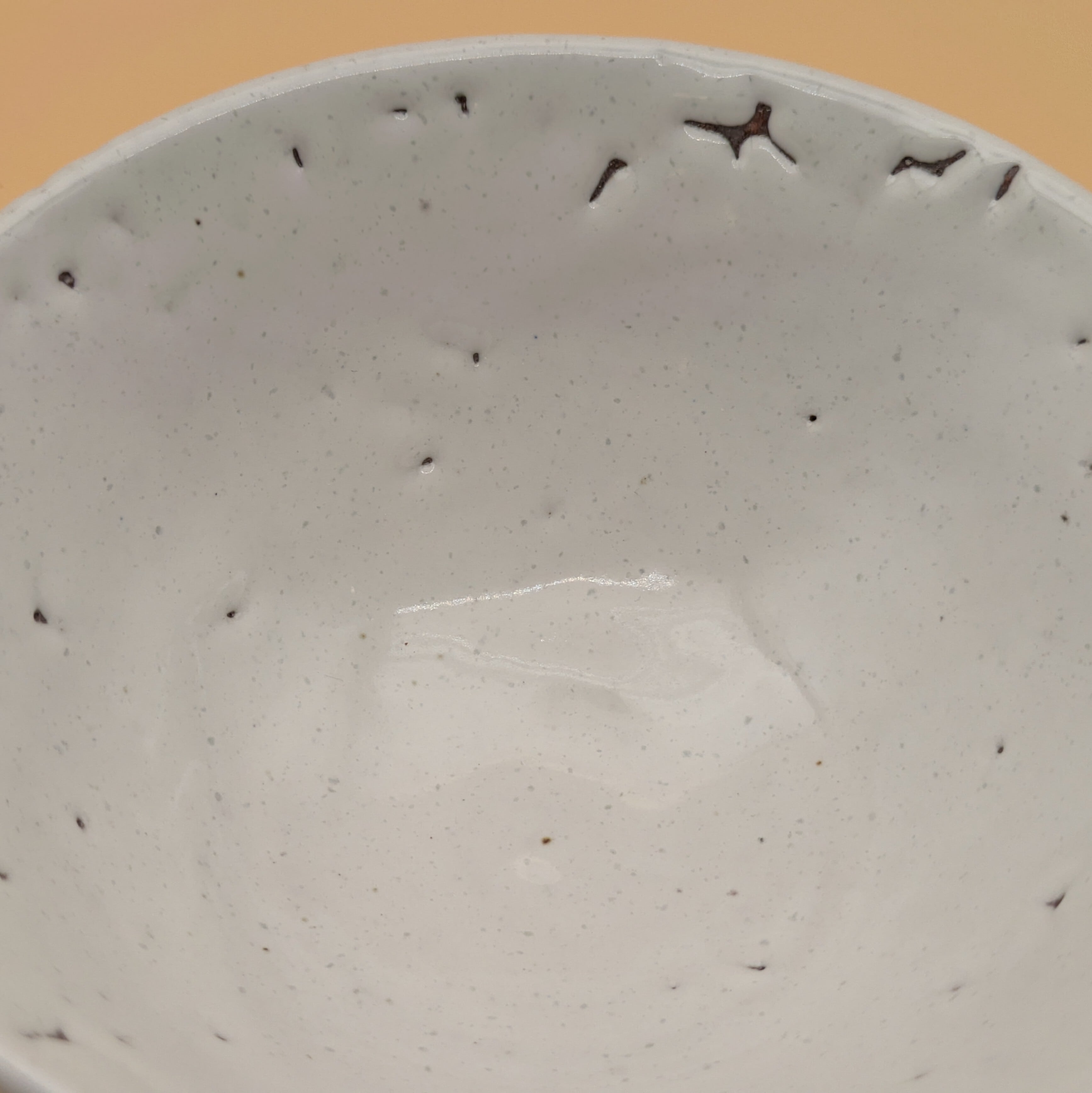 萩焼 茶碗 花形 白釉 鉄絵 茶道具 陶器 直径約13cm 高さ約7cm 萩焼】 茶碗 13cm （白釉 鬼萩） ご飯茶碗 お茶碗 飯碗 | PAY ID
