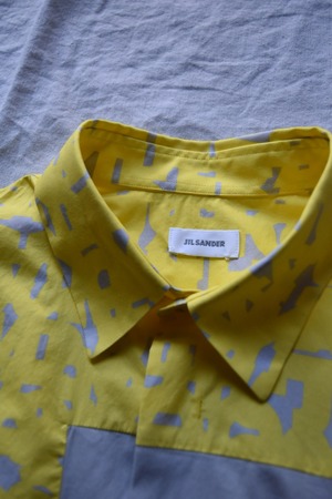 "JIL SANDER" Yellow art shirt