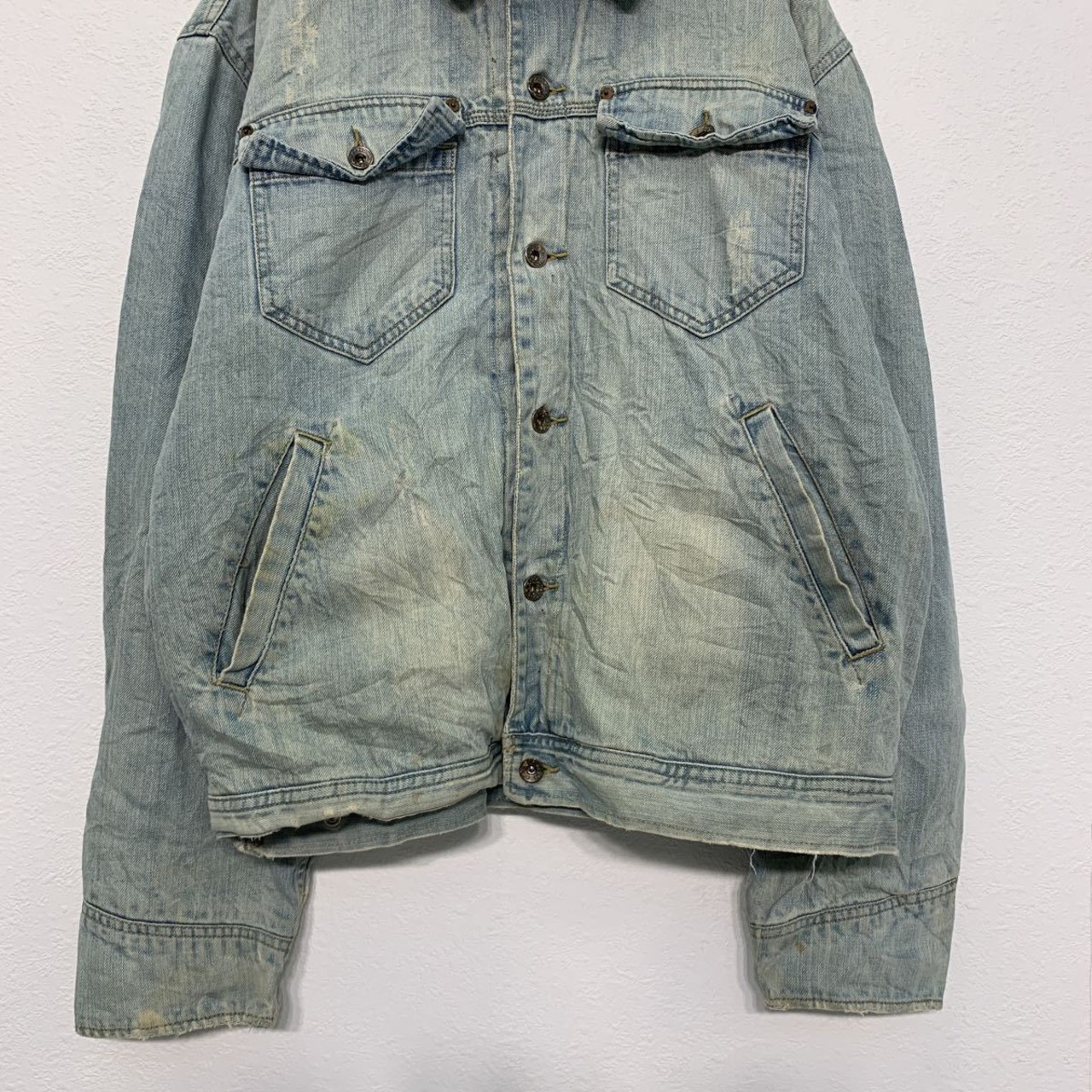 OLD NAVY ボア デニムジャケット XL ライトブルー オールドネイビー 