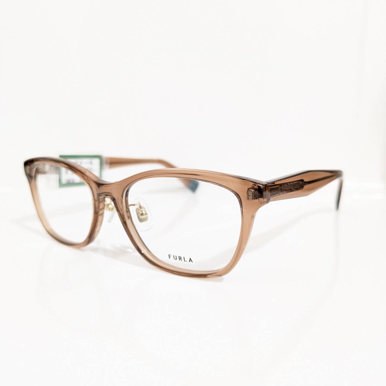 【FURLA】ウエリントンセルフレーム クリアライトブラウン