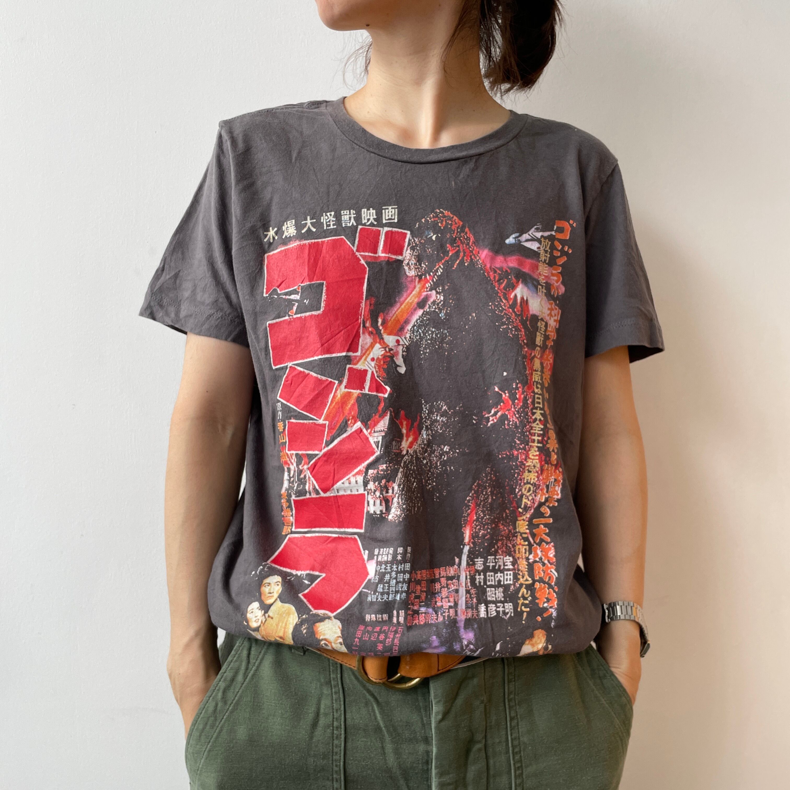 美品90s GODZILLA ゴジラ Tシャツ 映画 ムービー