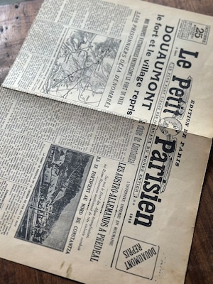 フランス新聞 Le Petit Parisien 記念復刻シート