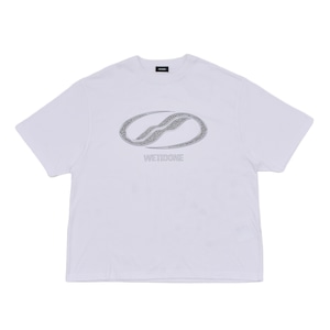 【WE11DONE】RHINESTONED SE11DONE LOGO T-SHIRT