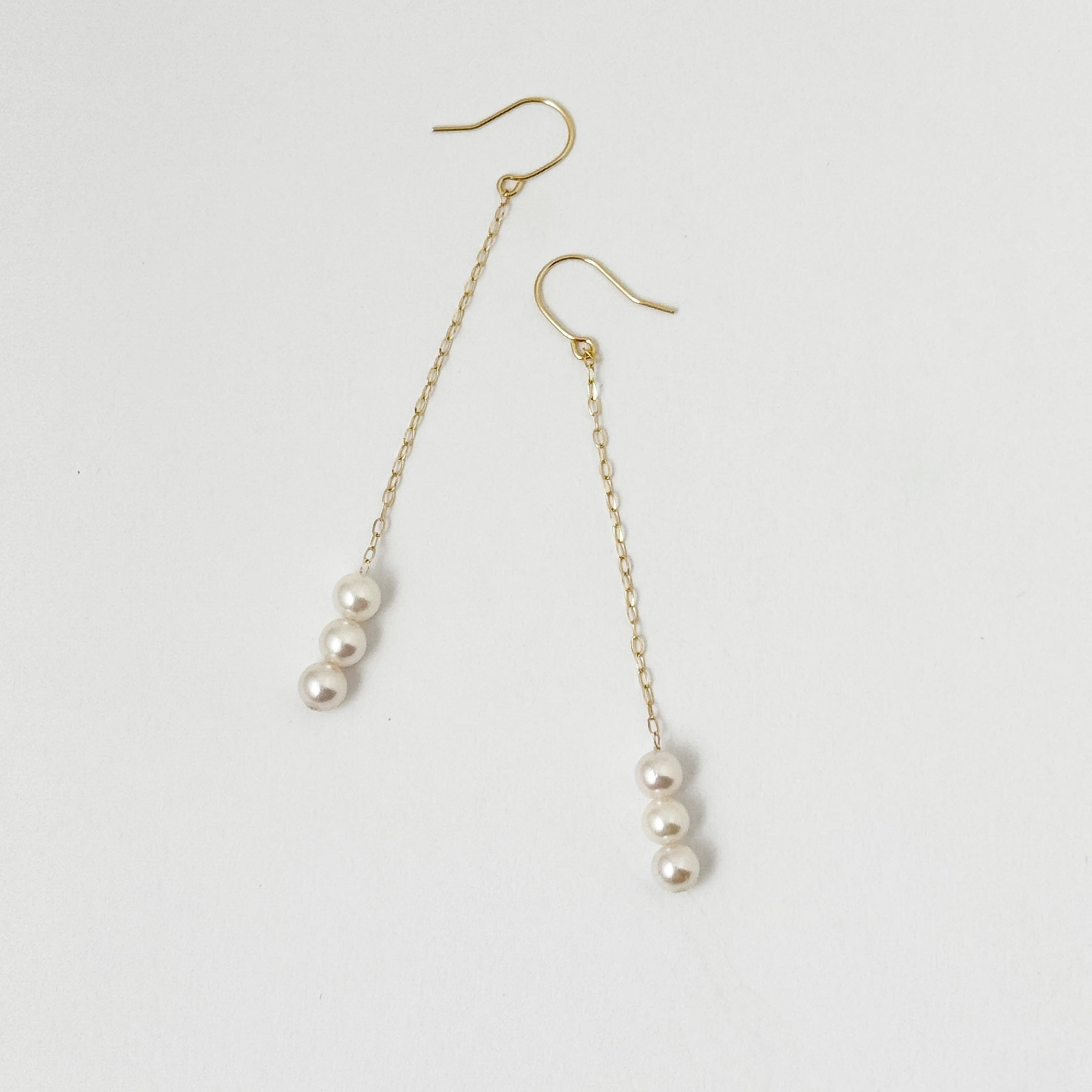 ラスト3！！】18K 3粒 アコヤパール フック ピアス | 【公式通販】鎌倉