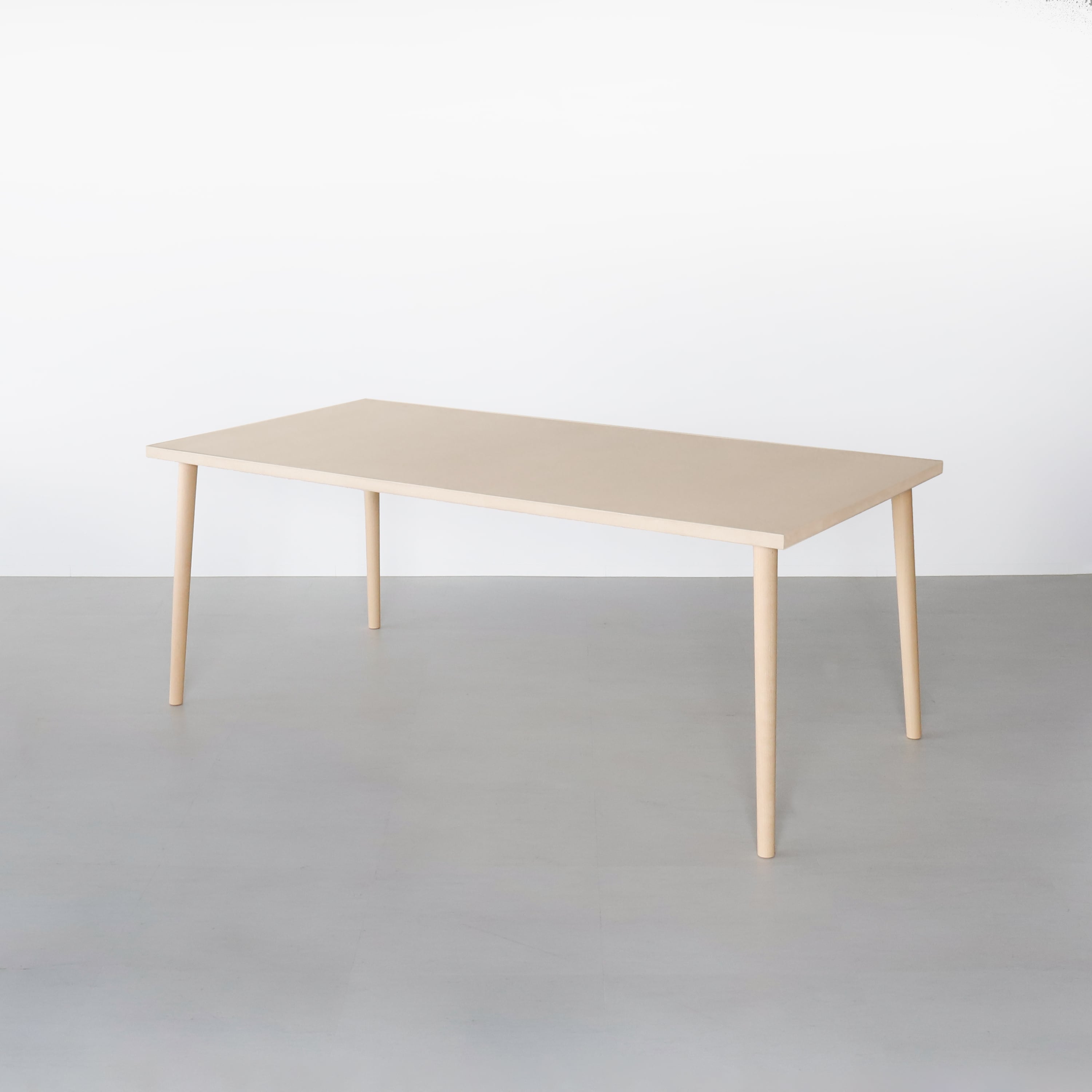 オルトレマテリア ダイニング テーブル Greige-OL16 （鉄脚／木製脚