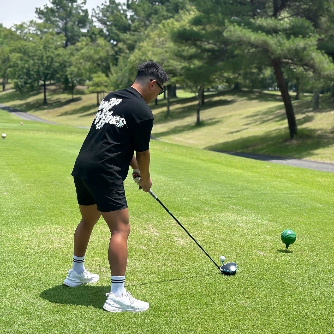 golf モックネックTシャツ