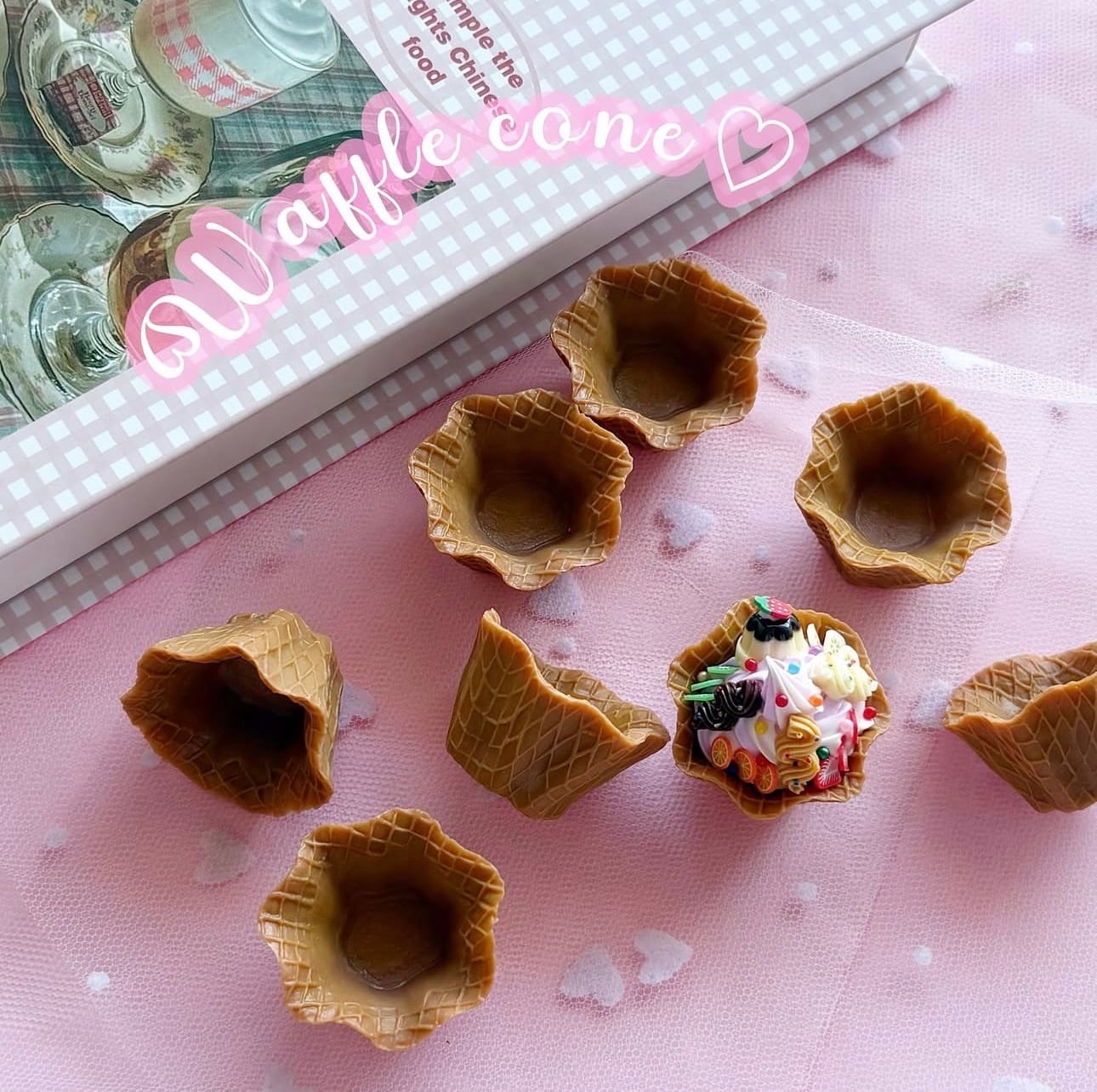 こんぶ ♡ホイップデコ♡ ♡2個70円♡ホイップデコに♡ワッフルコーンカップ♡141 | Sunday