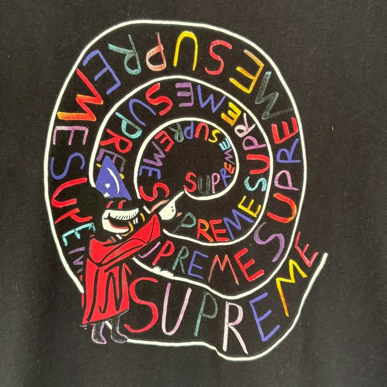 supreme シュプリーム Tシャツ M センターロゴ プリント ミッキー